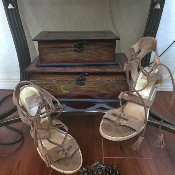 Dolce Vita Shoes - DOLCE VITA Suede Brown Chunky Heels